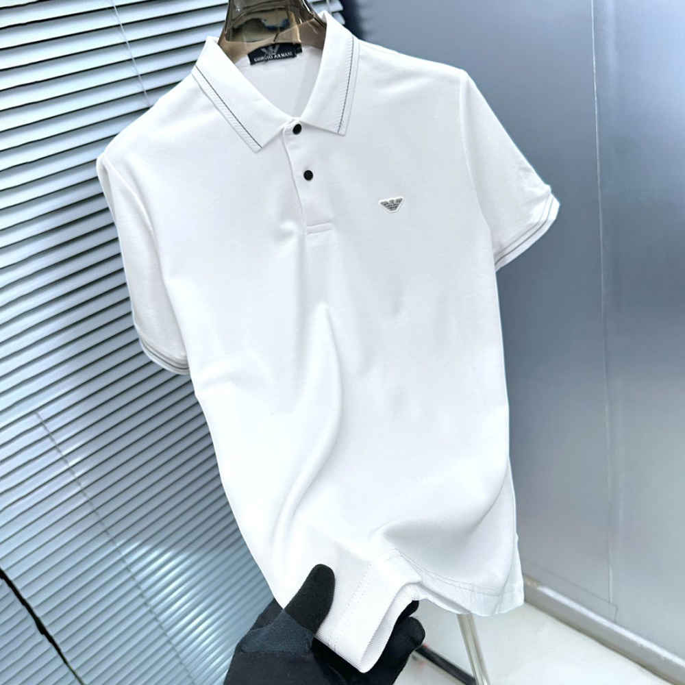 Giorgio Armani White Premium Quality T-shirt-thumb-3
