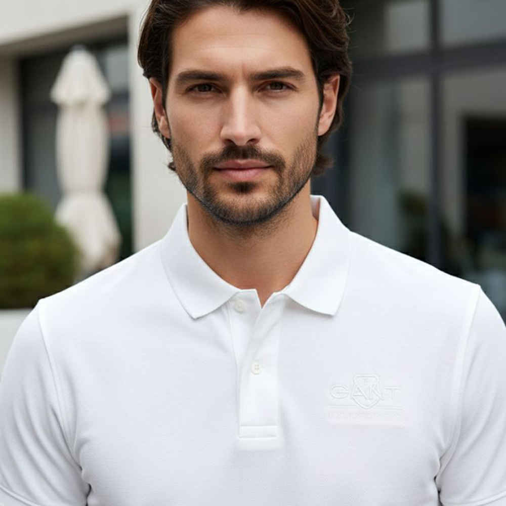 Gant White Premium Quality T-shirt-thumb-0