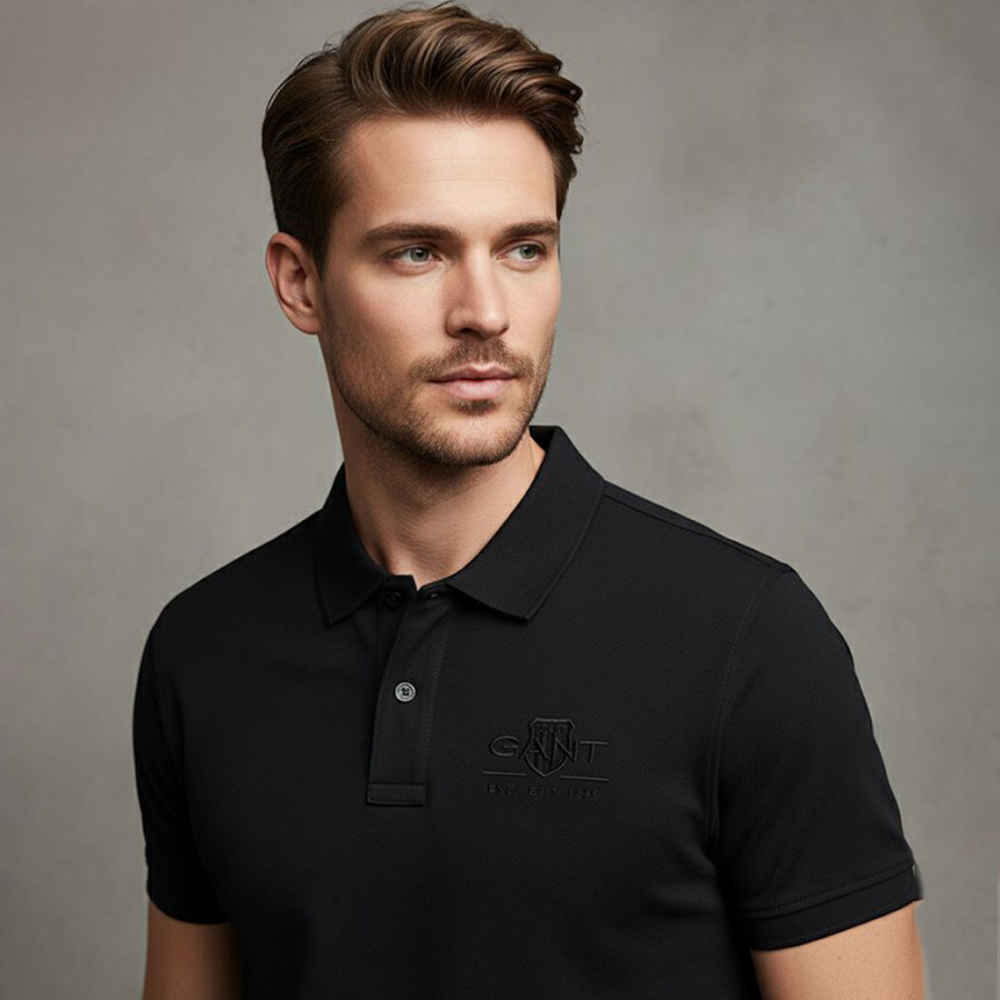 Gant Black Premium Quality T-shirt-thumb-0