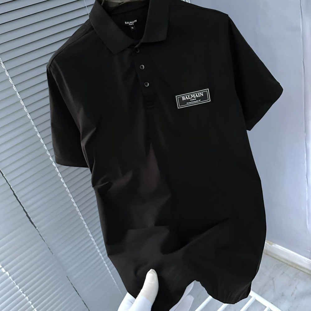 Balmain Black Premium Quality T-shirt-3
