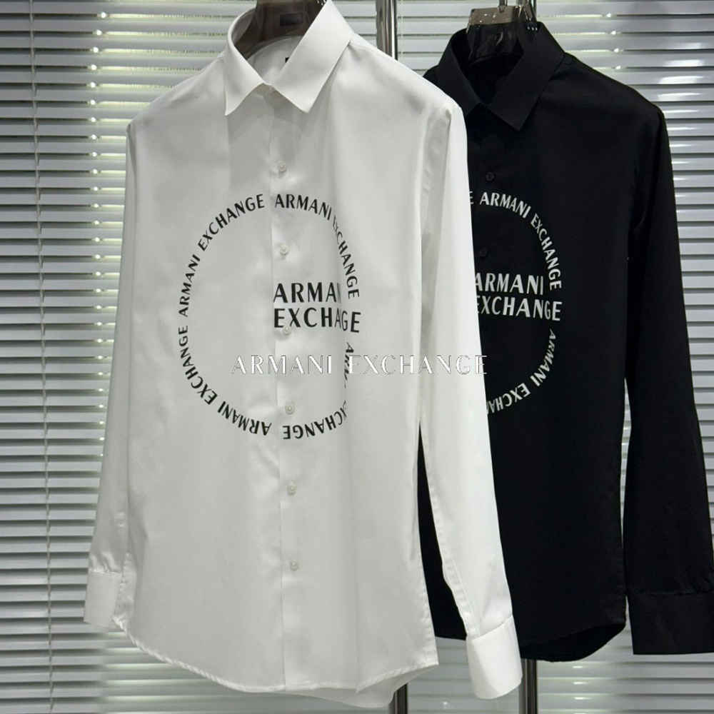 Armani Exchange White Cotton Shirt-4