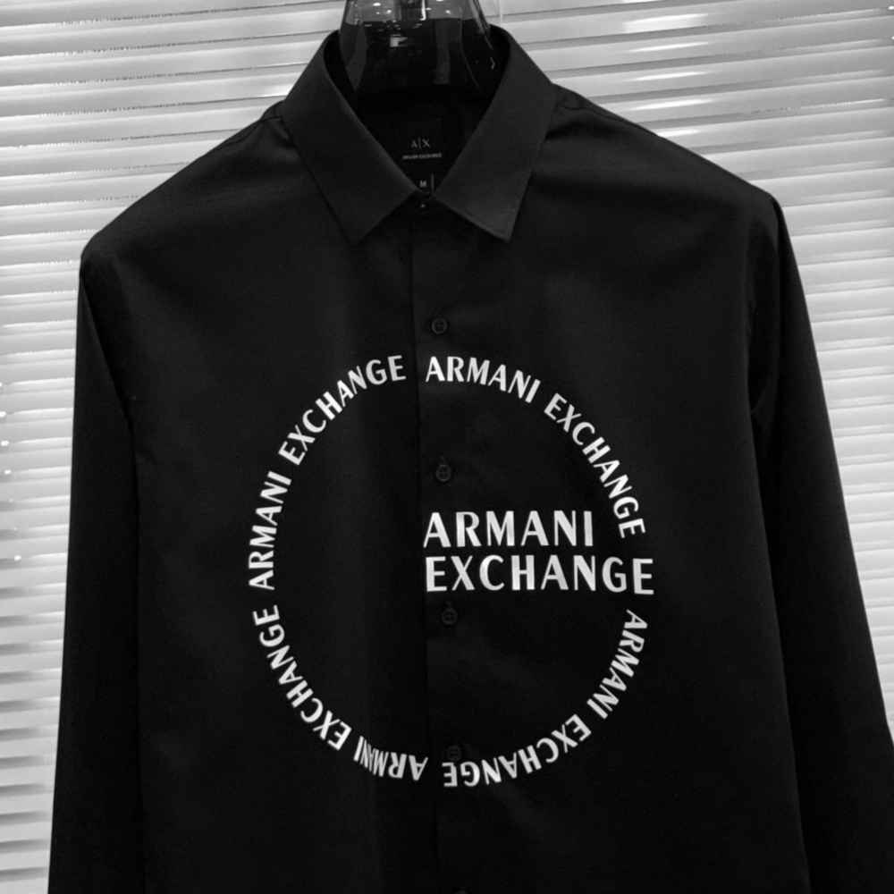 Armani Exchange Black Cotton Shirt-2