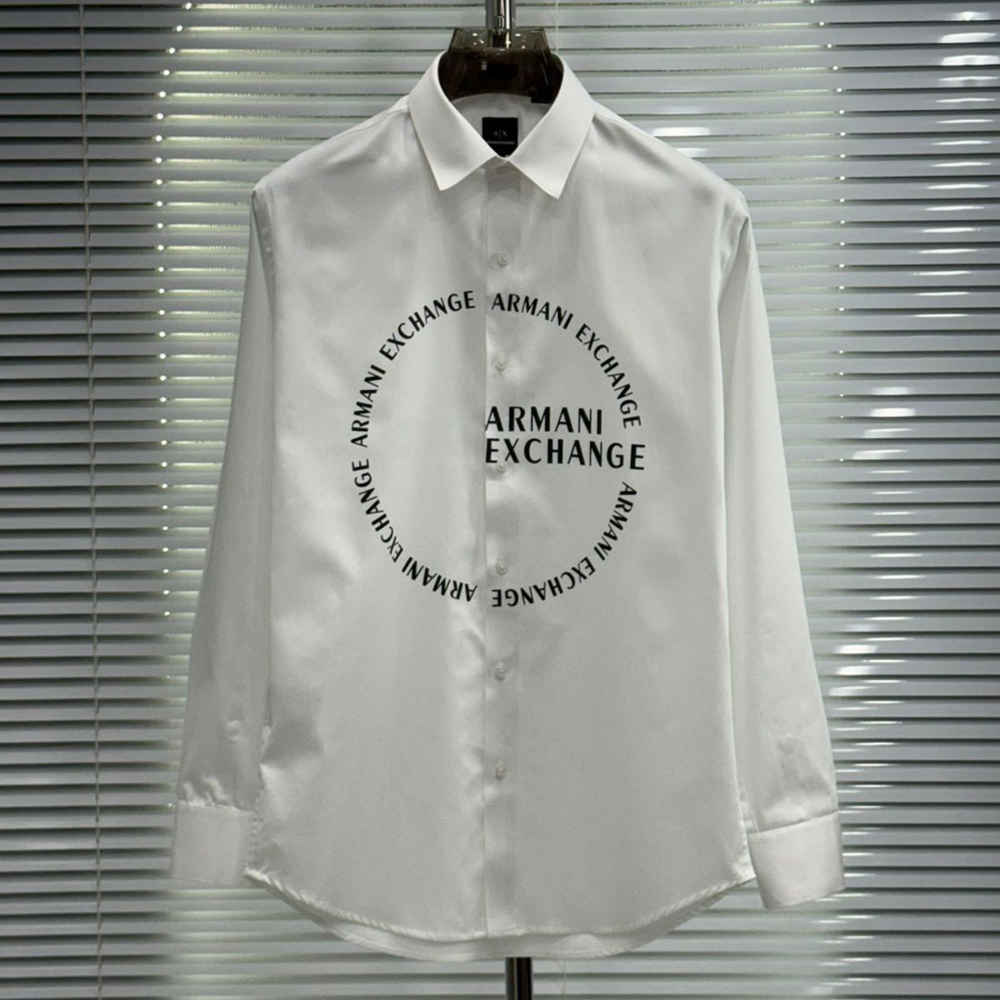 Armani Exchange White Cotton Shirt-3