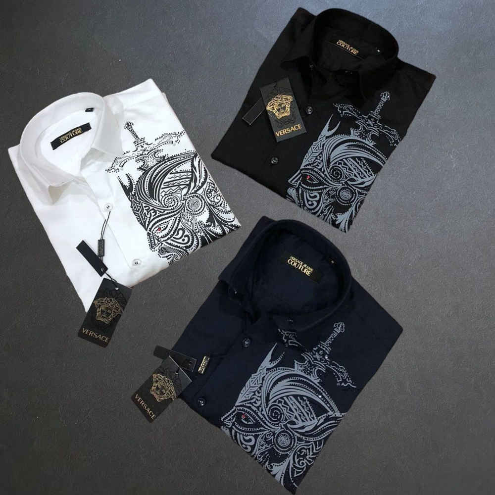 Versace White Premium Cotton Shirt-7