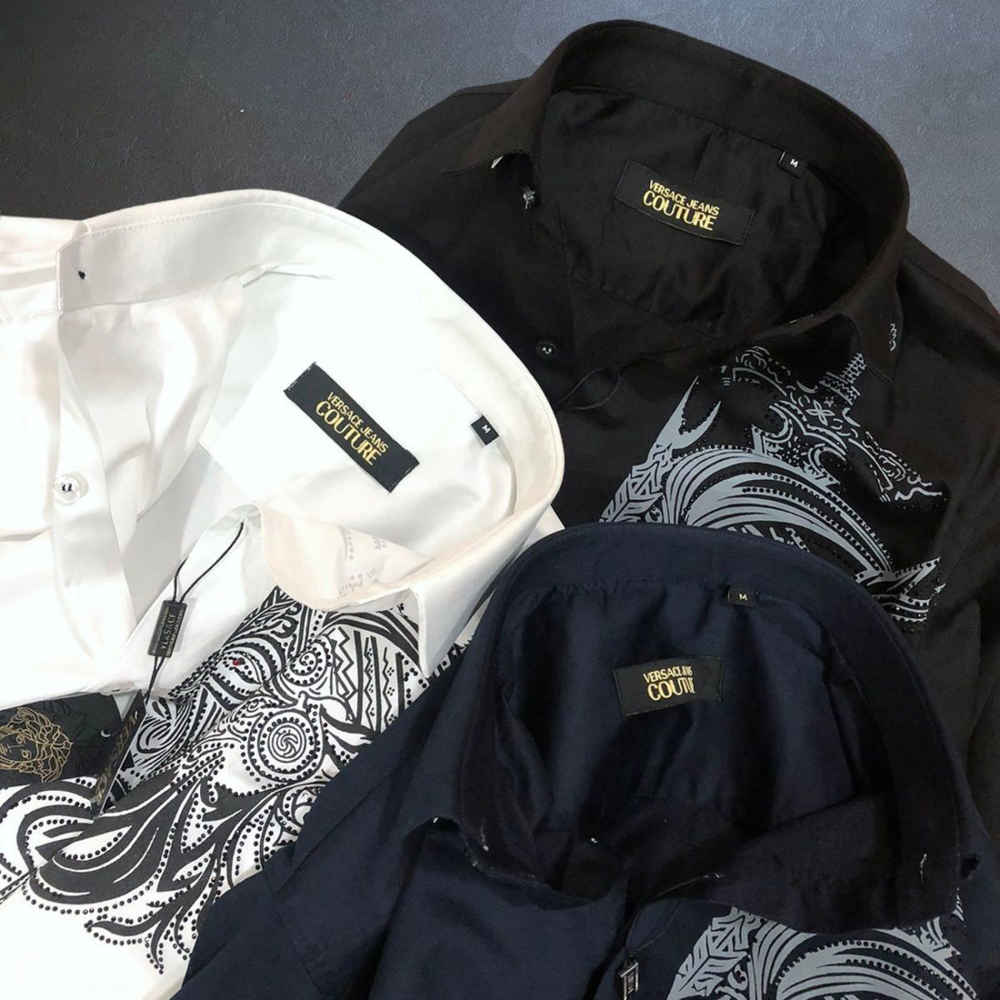 Versace White Premium Cotton Shirt-3