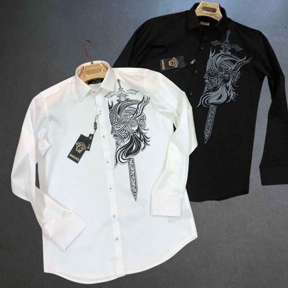 Versace White Premium Cotton Shirt-1