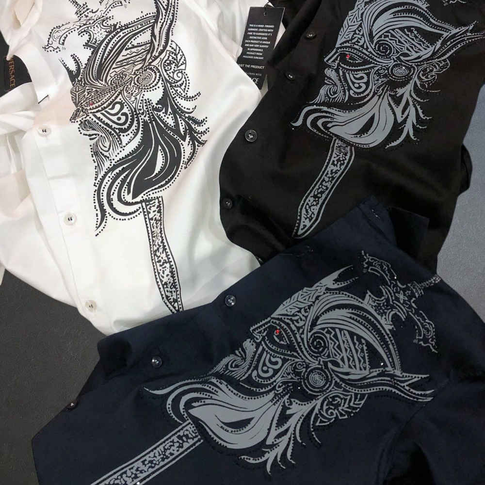 Versace White Premium Cotton Shirt-2