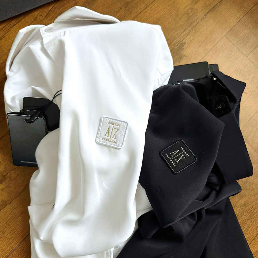 Armani Exchange Black Cotton Shirt-7