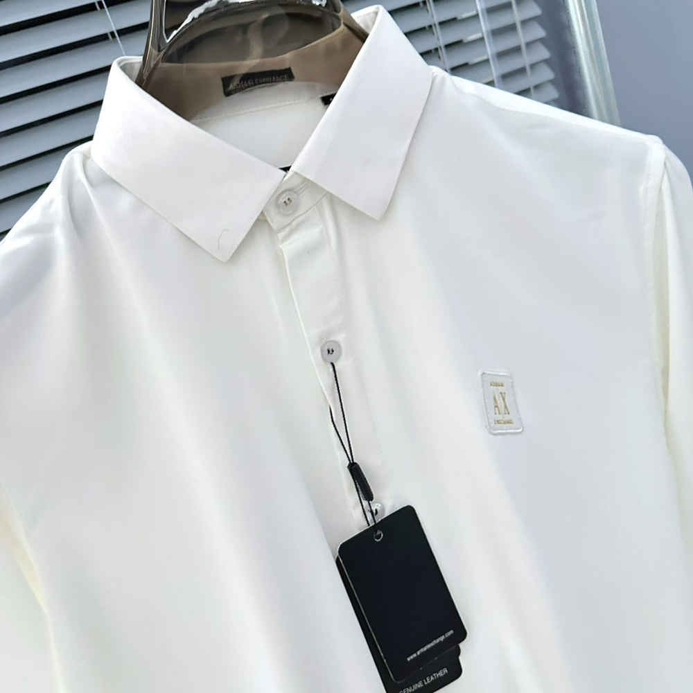 Armani Exchange White Cotton Shirt-1