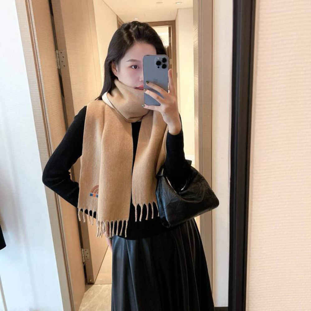 Gucci X North Face Beige Woolen Stole-thumb-3