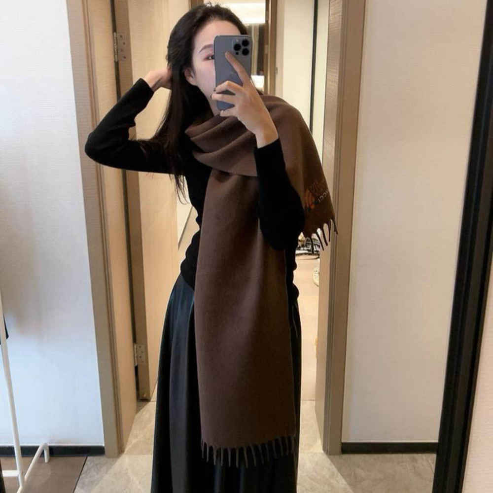 Gucci X North Face Brown Woolen Stole-thumb-2