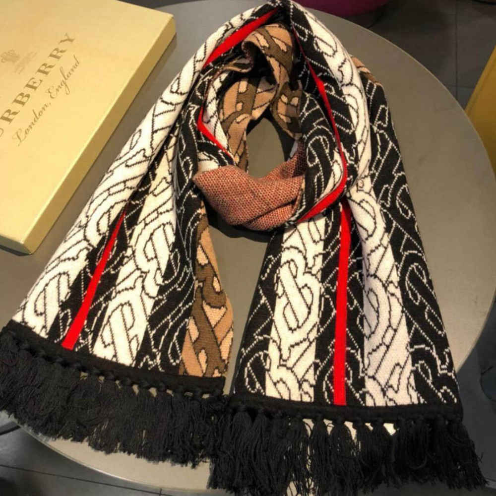 Burberry Designer Multi cashmere Stole-thumb-2