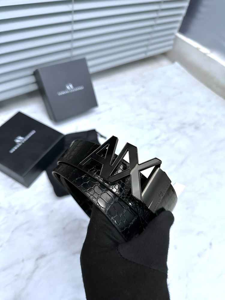 Armani Exchange Black Premium Quality Belt-2