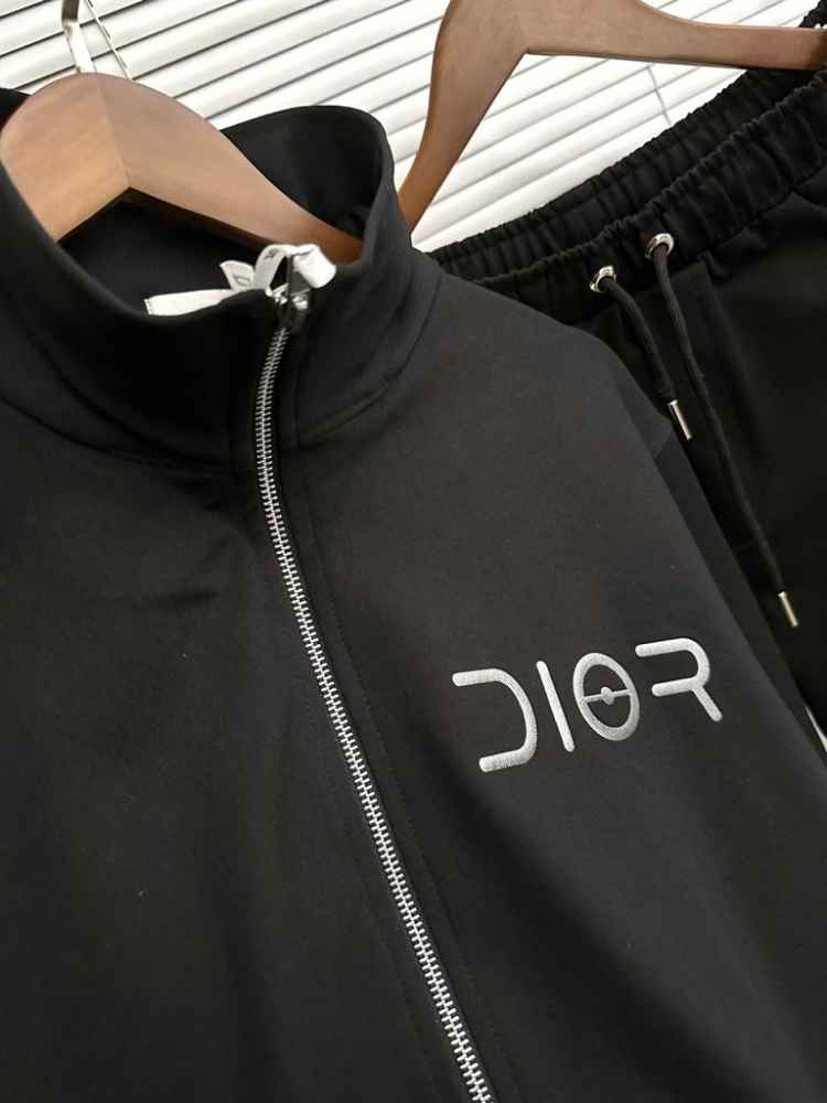 Christian Dior Embroidered logo Black Premium Tracksuit-3