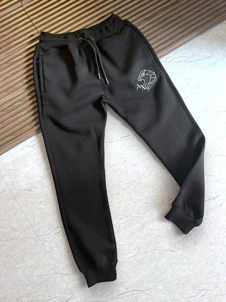 Armani Exchange Black Premium Quality Warm Track Pant-1