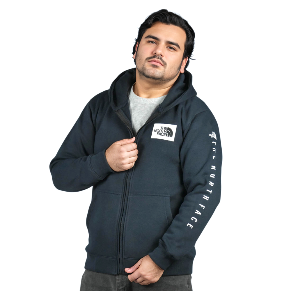 The North Face Blue Premium Quality Hoodie-thumb-0