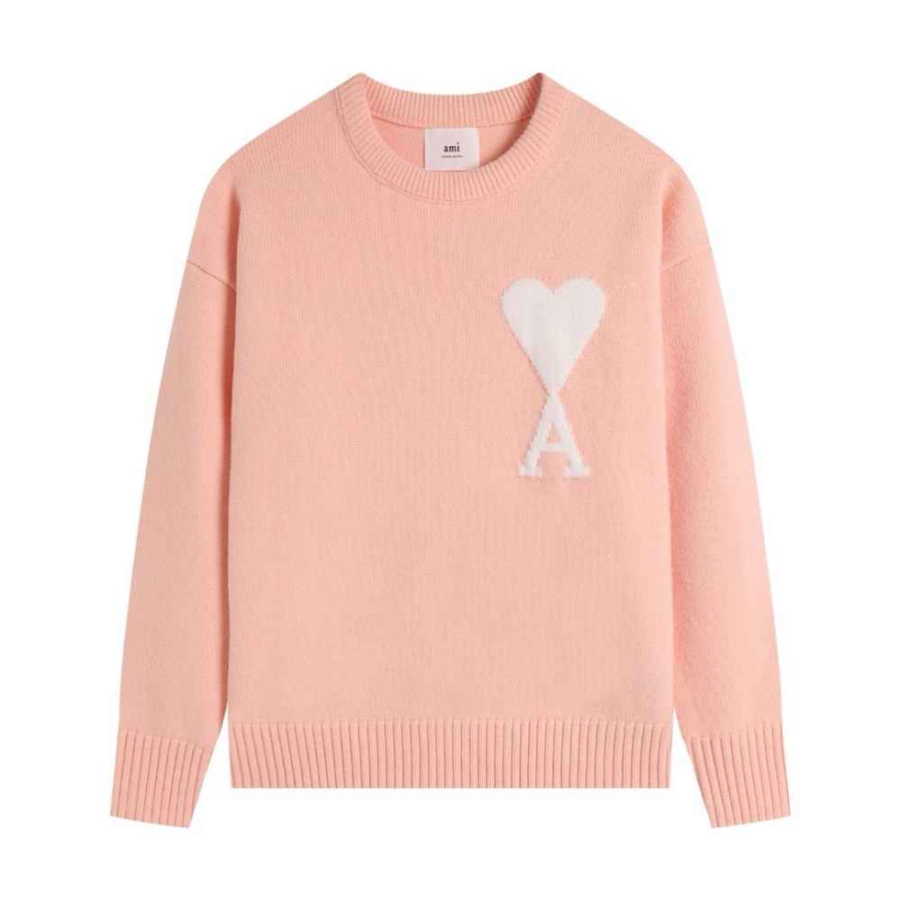 Ami Paris Pink Crewneck Pullover-1