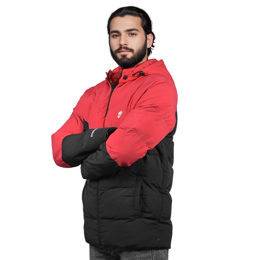 Nike Black & Red Premium Quality Jacket-thumb-2