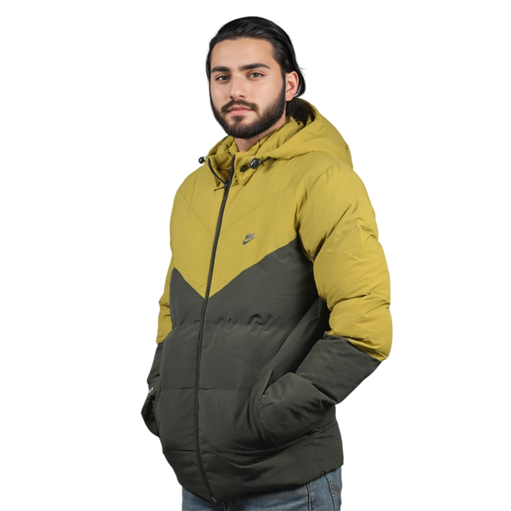 Nike Green & Yellow Premium Quality Jacket-1