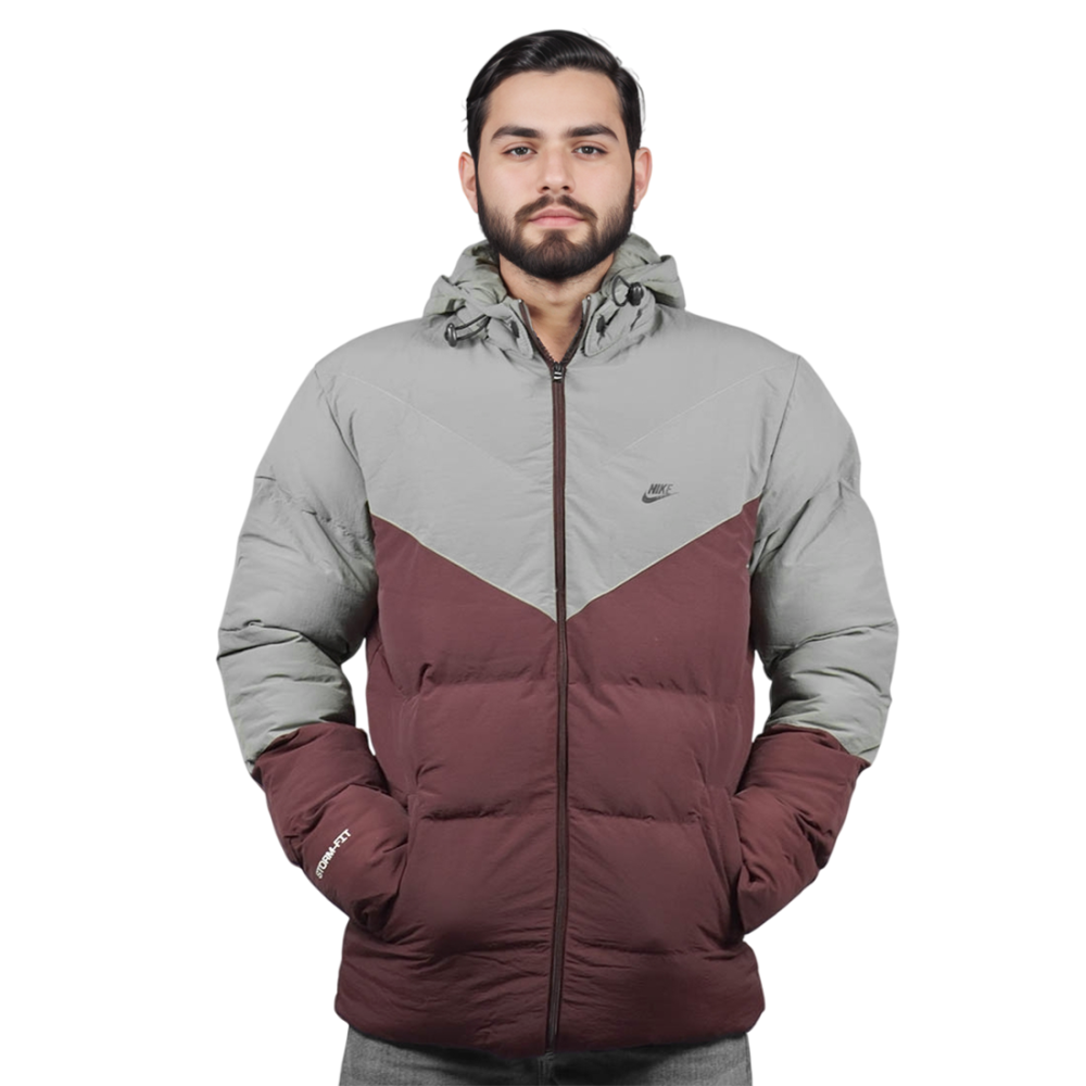 Nike Wine & Grey Premium Quality Jacket-1