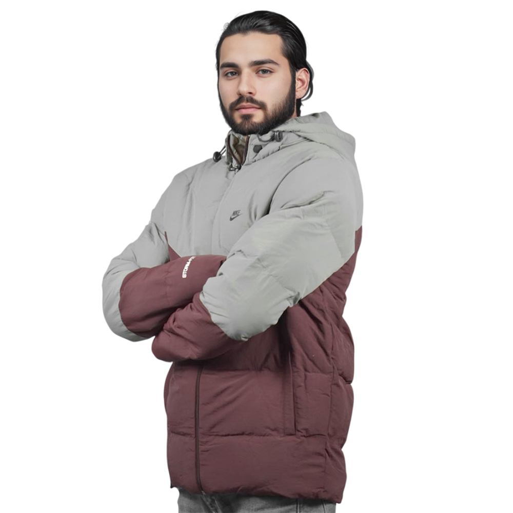 Nike Wine & Grey Premium Quality Jacket-2