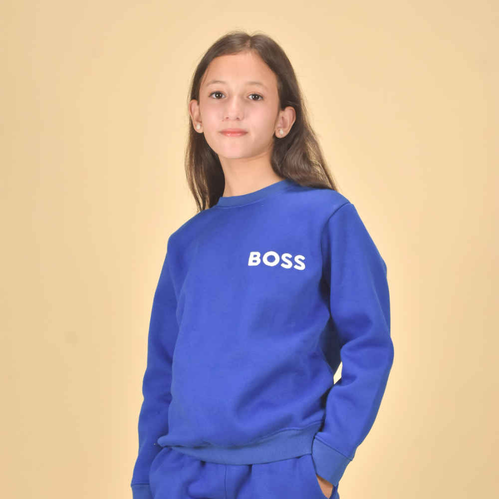 Boss Blue Premium Quality Tracksuit-thumb-1