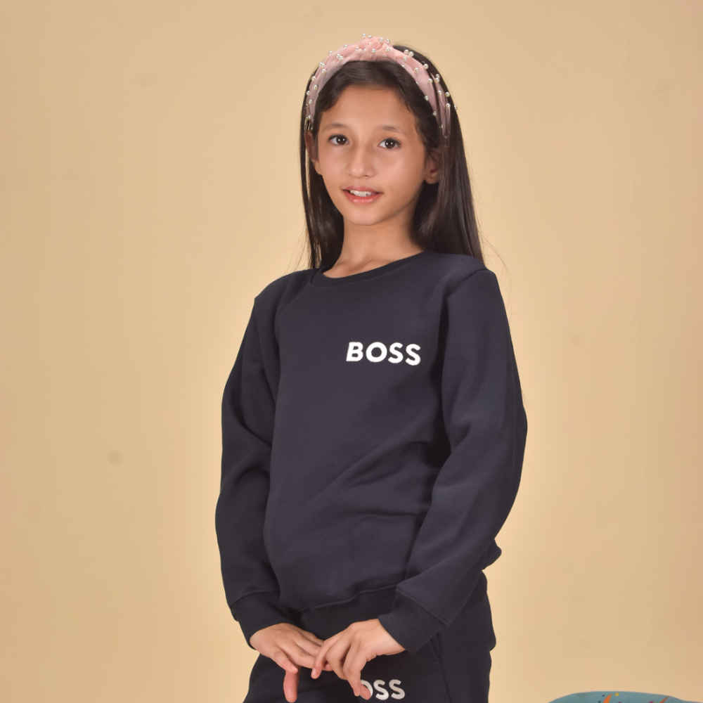 Boss Dark Navy Blue Premium Quality Tracksuit-1