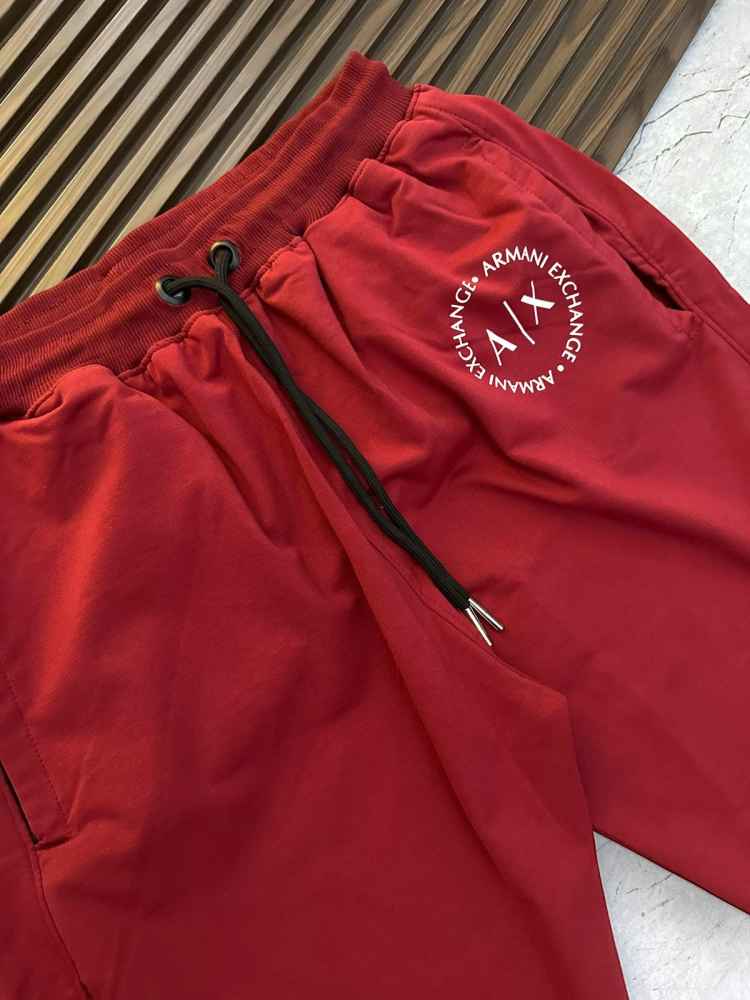 Armani Exchange Red Premium Quality Warm Track Pant-thumb-1