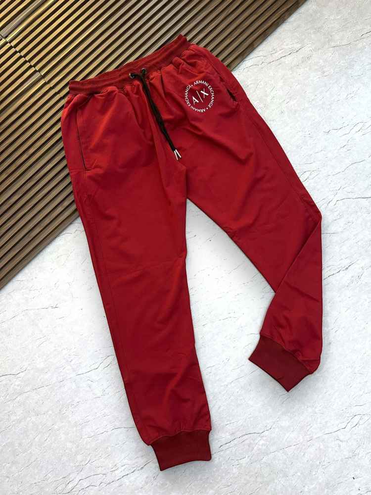 Armani Exchange Red Premium Quality Warm Track Pant-thumb-2