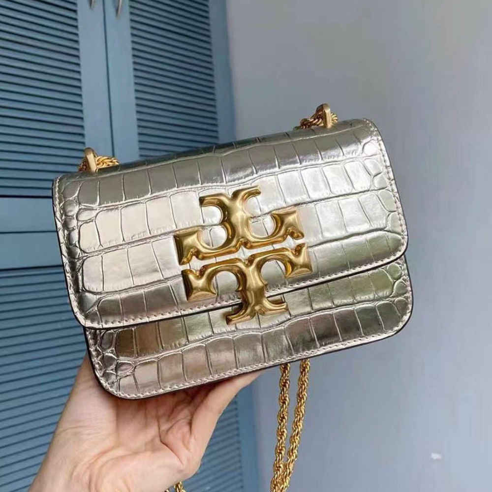 Tory Burch Elanor Croco Shmpaigne Sling Bag-1