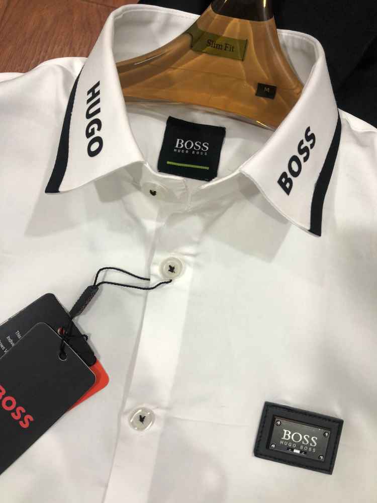 Hugo Boss White Premium Quality Shirt-3