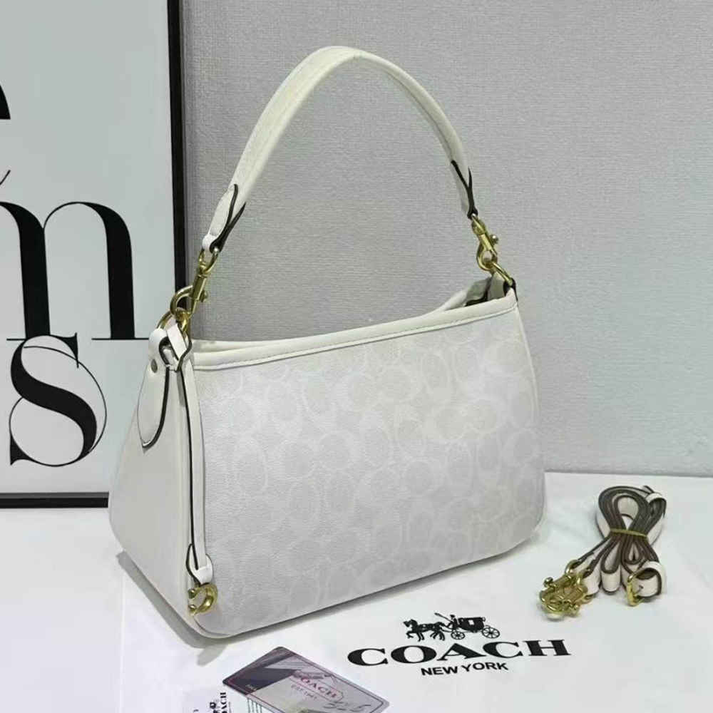 Coach Cary White Shoulder Bag-0