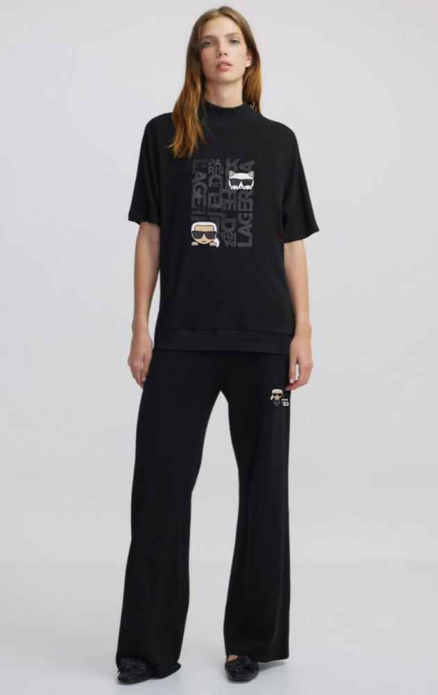 Karl Lagerfeld Black Premium Co-ord Set-thumb-0