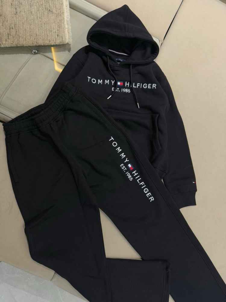 Tommy Hilfiger Black Premium Co-ord Set-thumb-0