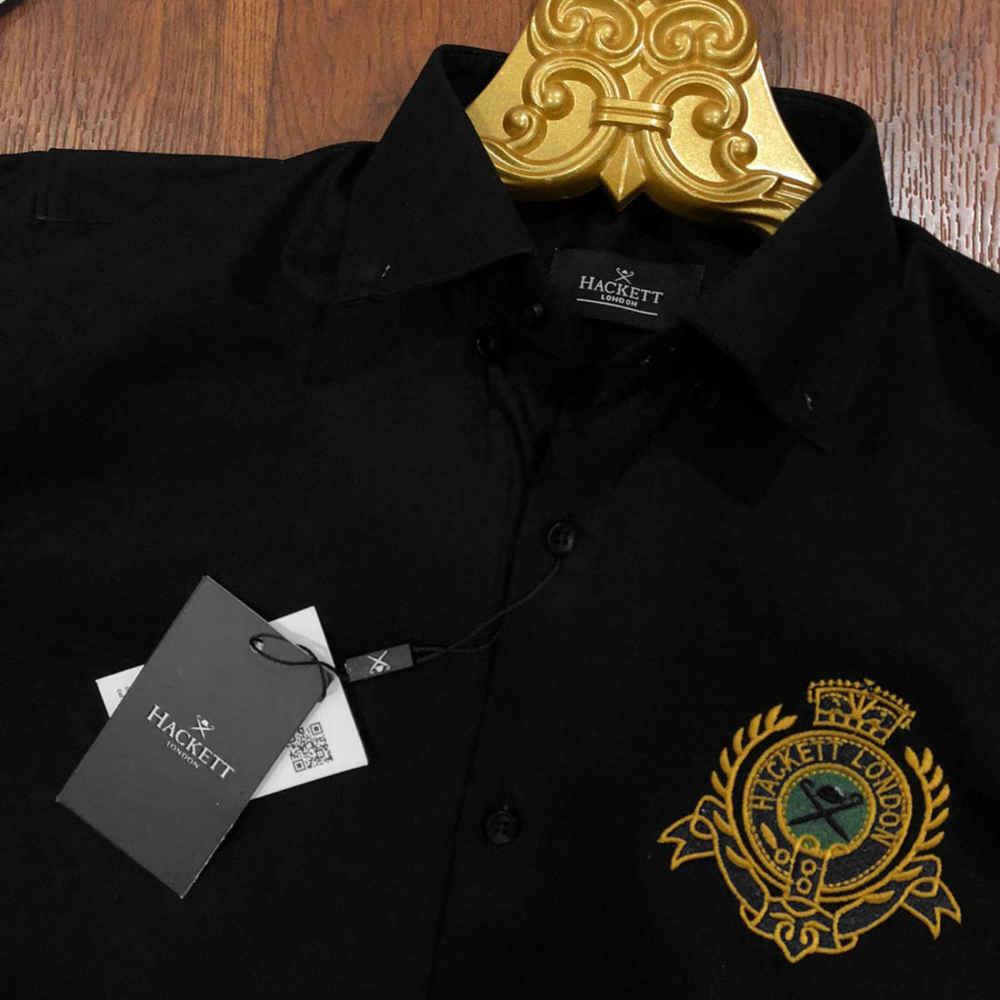 Hackett Black Premium Quality Shirt-thumb-1