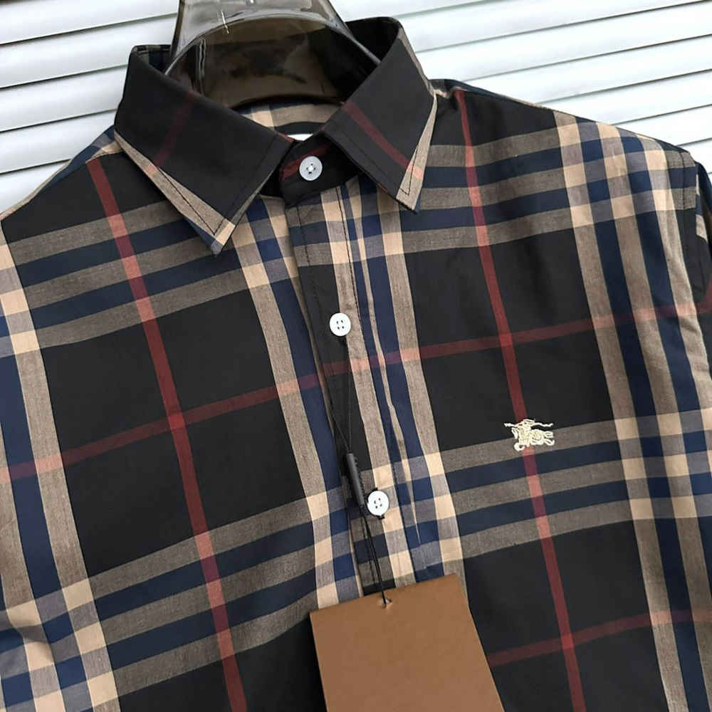 Burberry Checked Black Premium Shirt-2