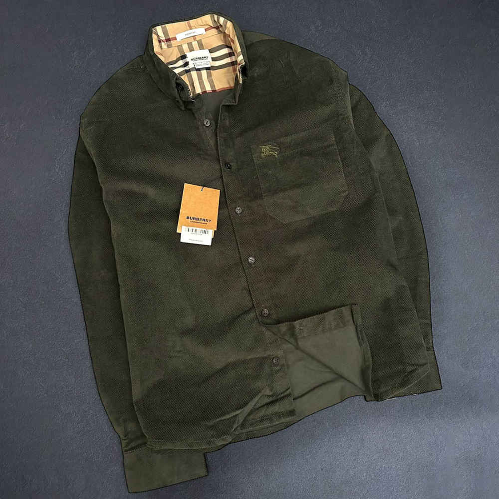 Burberry Green Premium Quality Shirt-thumb-1