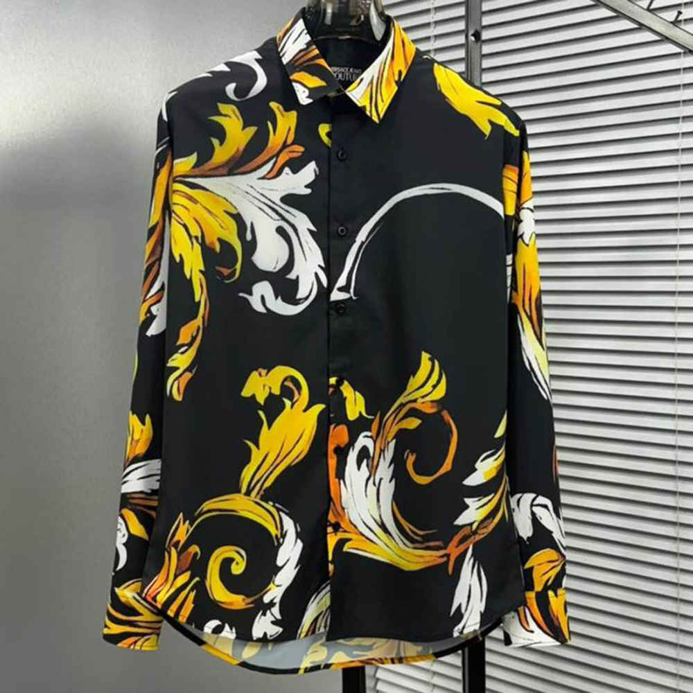 Versace Black Premium Cotton Shirt-1