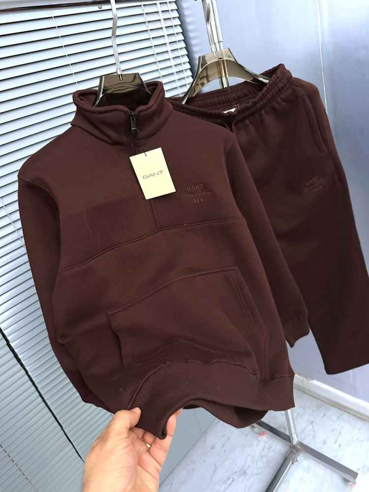Gant Dark Brown Premium Quality Warm Tracksuit-thumb-1