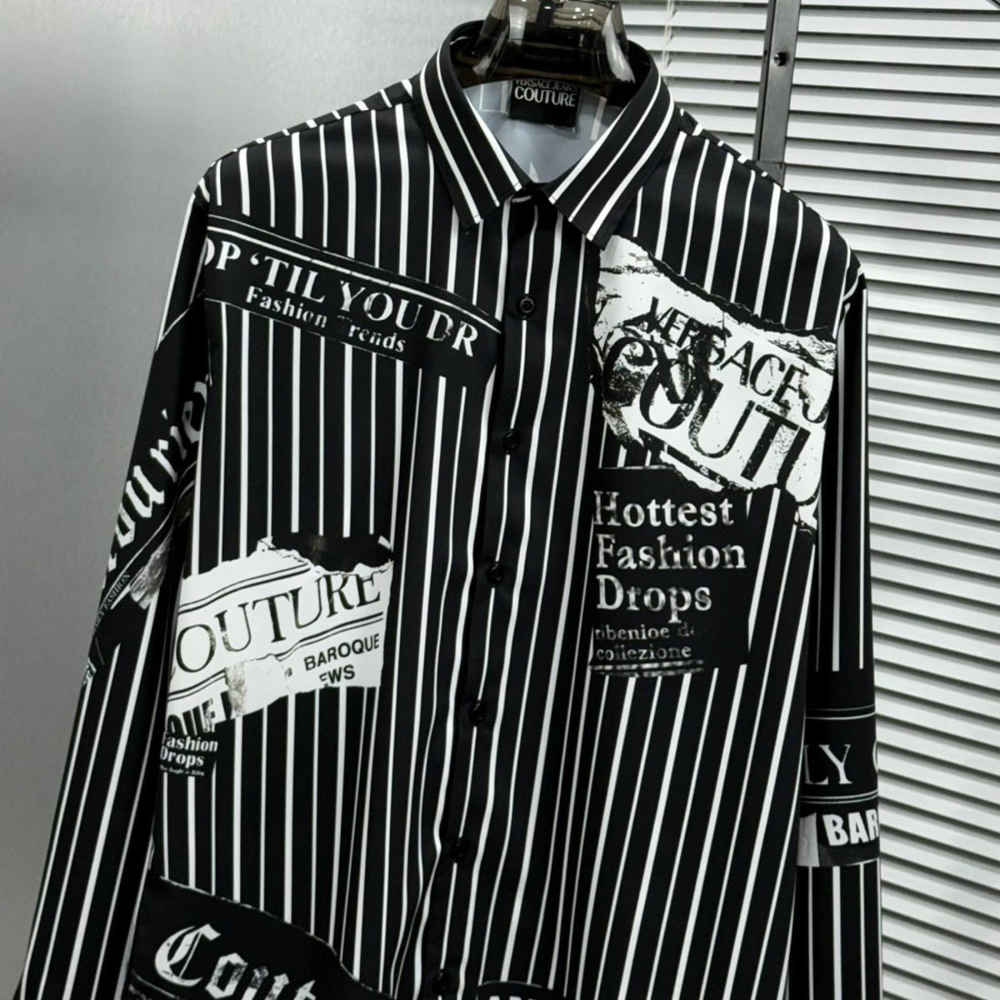 Versace Black Premium Cotton Shirt-2