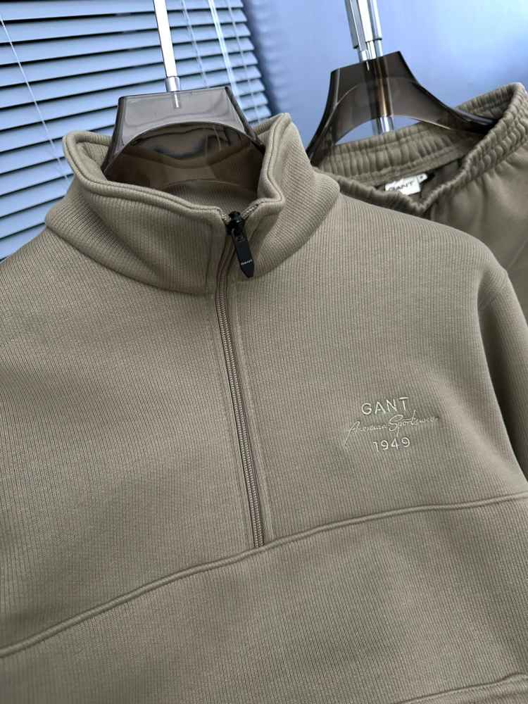 Gant Grey Premium Quality Warm Tracksuit-thumb-2