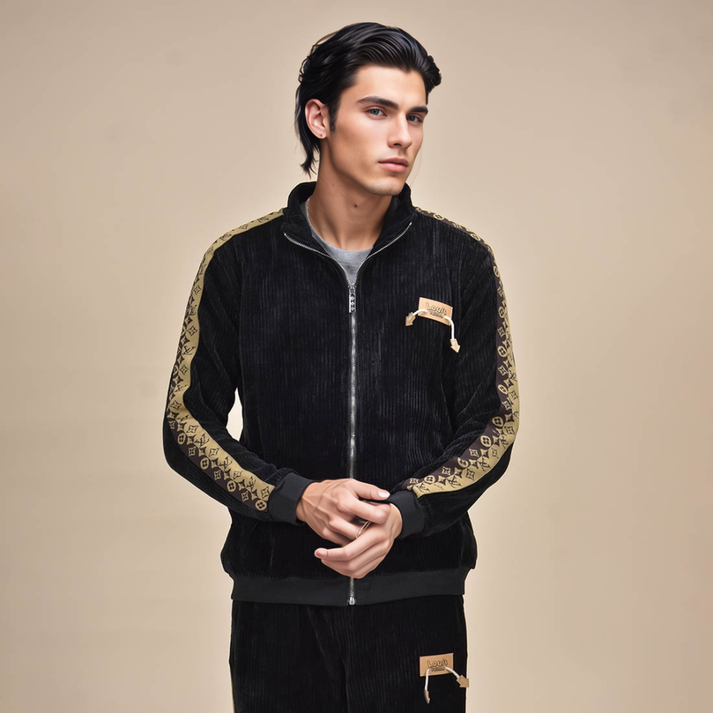 Louis Vuitton Monogram Black Premium Tracksuit-6