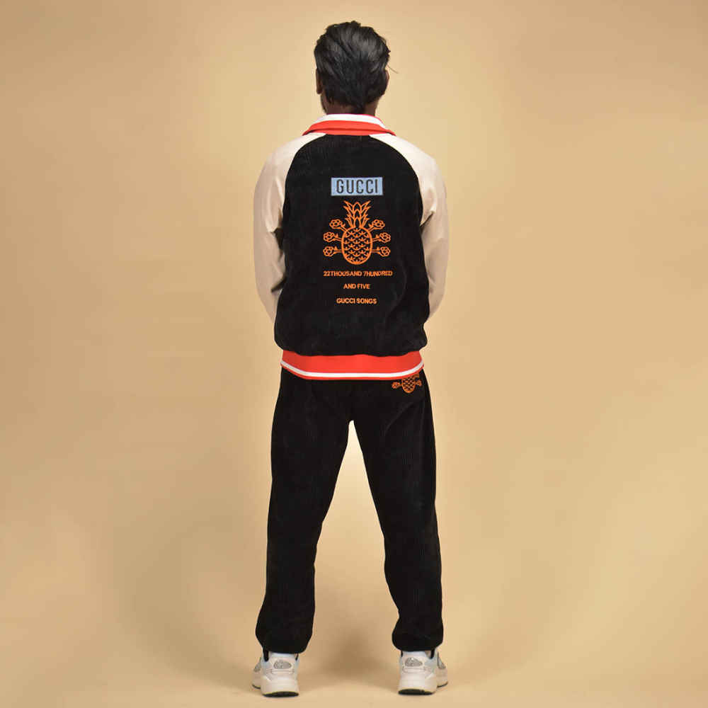 Gucci Black Premium Quality Track Suit-1