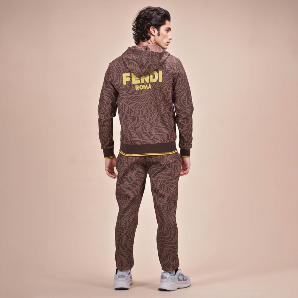 Fendi Brown Premium Quality Track Suit-1