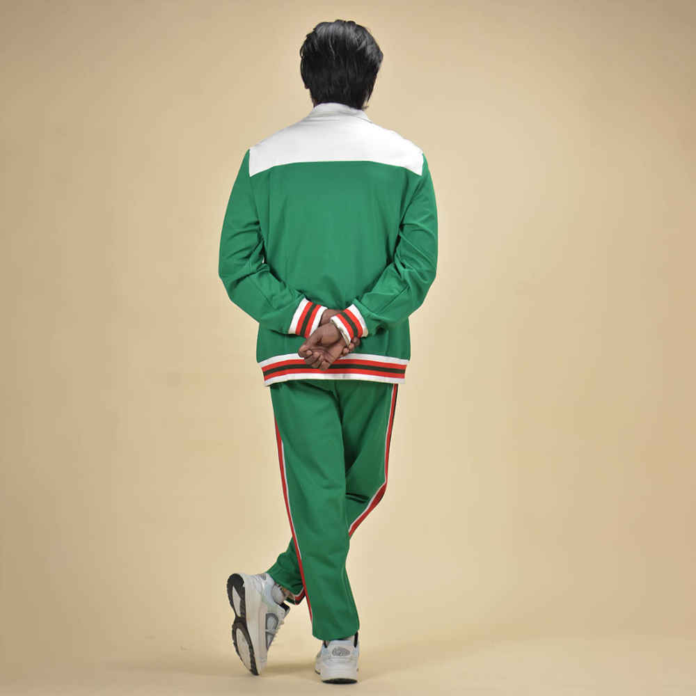 Gucci White & Green Premium Quality Track Suit-thumb-1