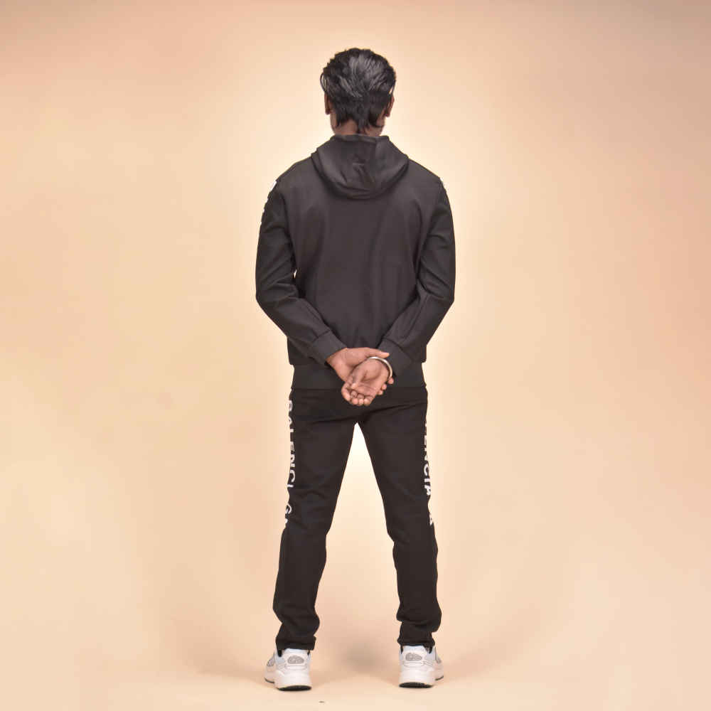 Balenciaga Embroidered logo Black Premium Tracksuit-1