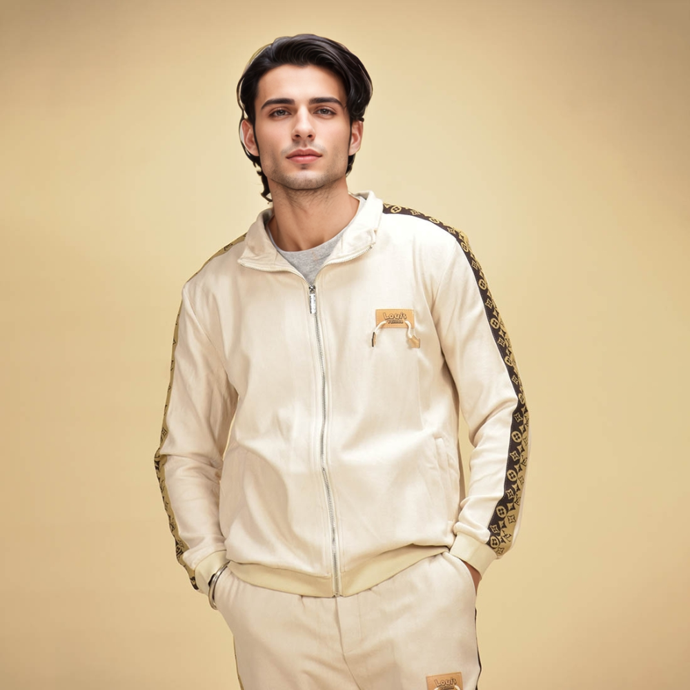 Louis Vuitton Monogram Cream Premium Tracksuit-5