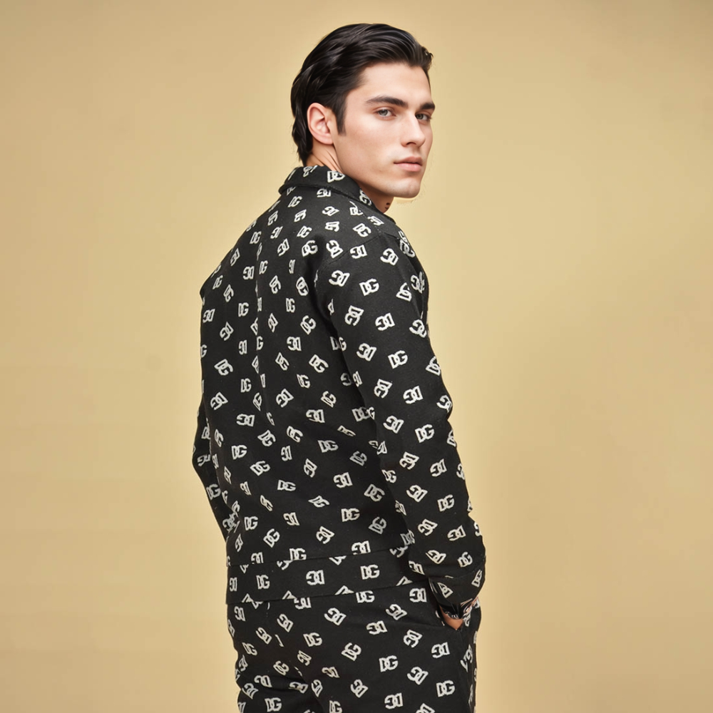 Dolce & Gabbana Monogram black Premium Luxury Tracksuit-thumb-4