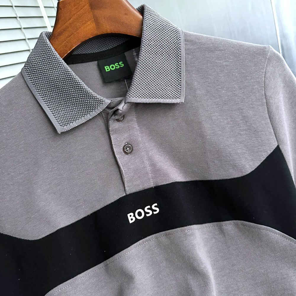 Hugo Boss Grey Premium Quality T-shirt-2