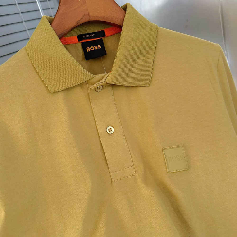 Hugo Boss Yellow Premium Quality T-shirt-2